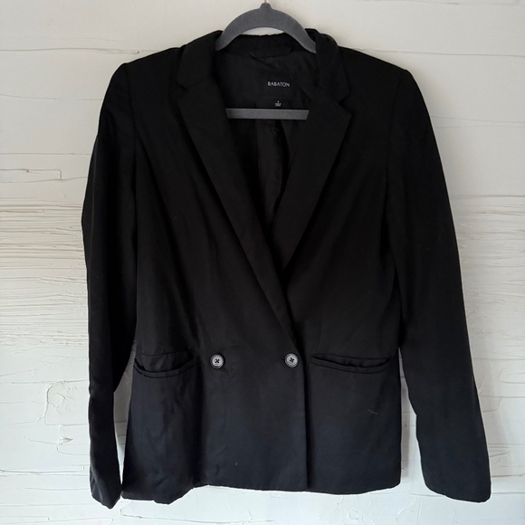 Aritzia | Babaton | Size 4 | Black Double-Button Blazer - Picture 2 of 2